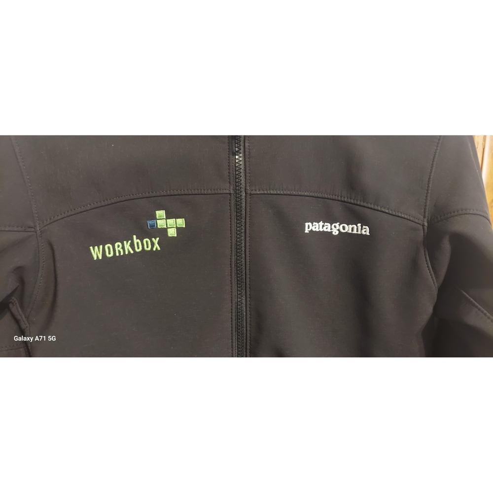 Patagonia Fleece Jacket Womens Small Black Full Zip Hike Workbox Company - Picture 4 of 7